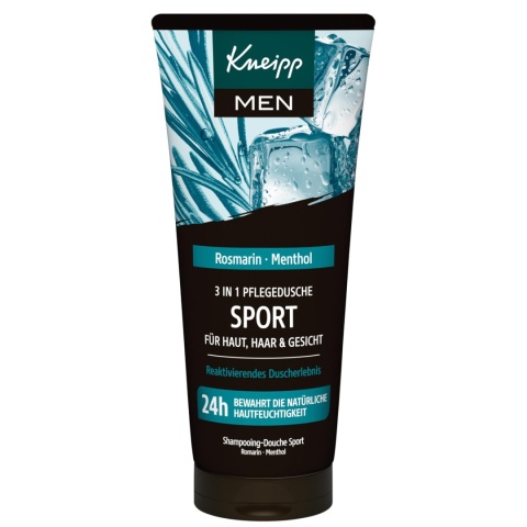 Męski Żel pod prysznic 2w1 SPORT Rozmaryn &Mięta, Kneipp, 200ml