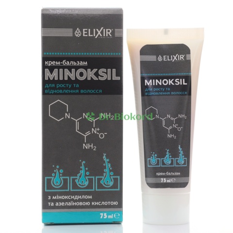 Minoksil Krem-balsam na Porost i Odbudowę Włosów, Elixir, 75ml