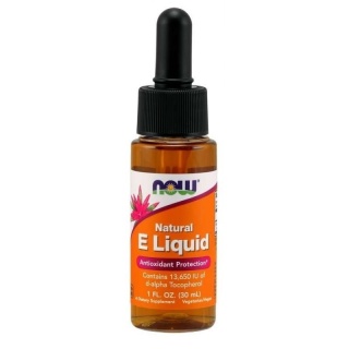 Natural E Liquid, Naturalna Witamina E w Płynie, NOW Foods