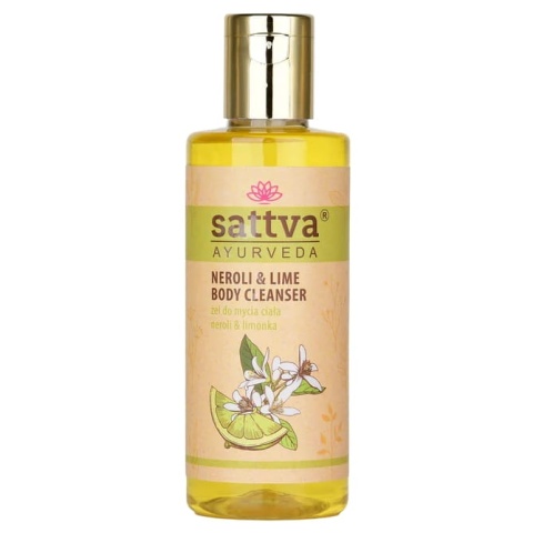 Naturalny żel do mycia ciała Neroli & Limonka, Sattva Ayurveda, 210 ml