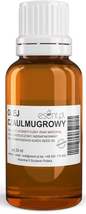 Olej Czaulmugrowy (Chaulmoogra), Nierafinowany, 20 ml