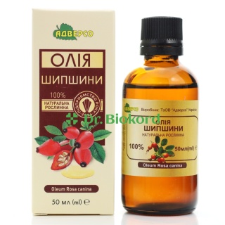 Olej z Dzikiej Róży (Olej z Nasion Róży), 100% Naturalny, Adverso, 50 ml