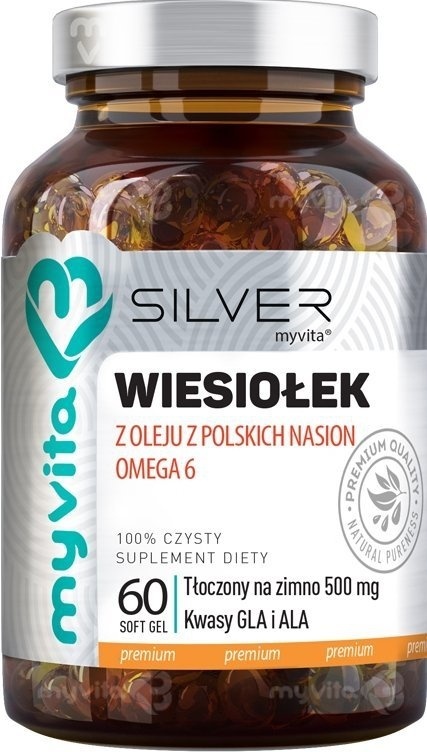 Olej z Wiesiołka, SILVER PURE, MyVita, 60 kapsułek