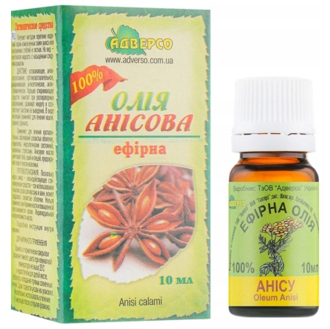 Olejek Anyżowy, 100% Naturalny, Adverso, 10 ml