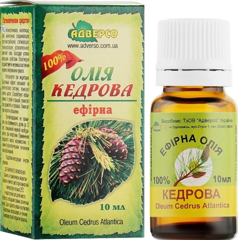 Olejek Cedrowy (Cedr), 100% Naturalny, Adverso, 10 ml