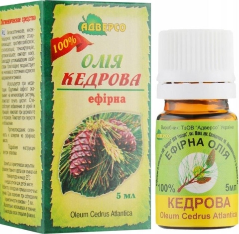 Olejek Cedrowy (Cedr), 100% Naturalny, Adverso, 5ml