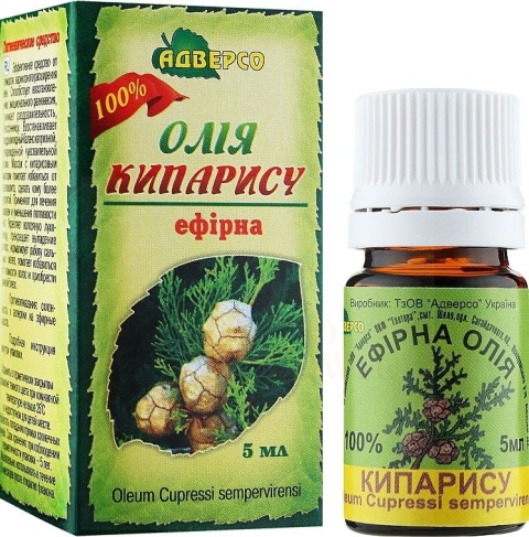 Olejek Cyprysowy, 100 % Naturalny, Adverso, 5ml