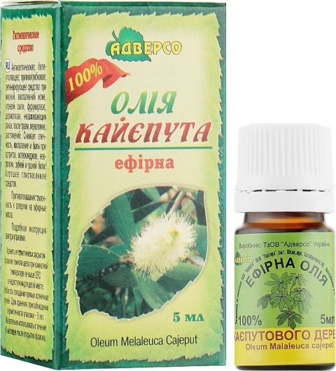 Olejek Kajeputowy (Kajeput), 100% Naturalny, Adverso, 5ml