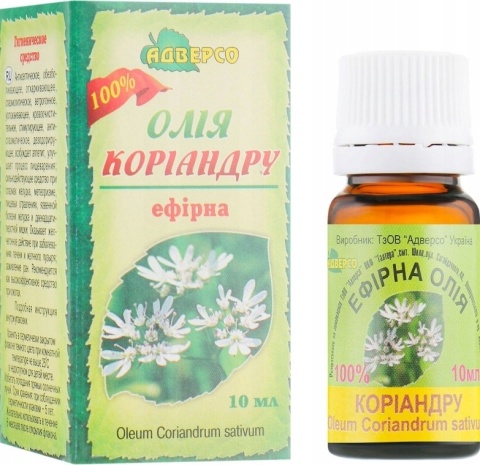 Olejek Kolendrowy, 100% Naturalny, Adverso, 10ml