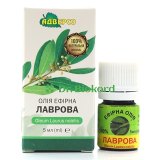 Olejek Laurowy (Wawrzynowy), 100 % Naturalny Adverso