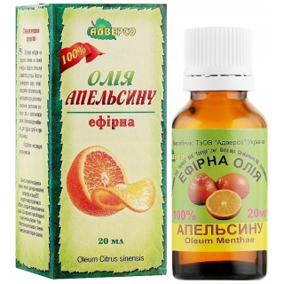 Olejek Pomarańczowy, 100% Naturalny, Adverso, 20 ml