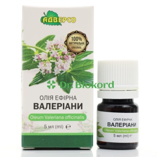 Olejek Walerianowy, 100% Naturalny, Adverso, 5 ml