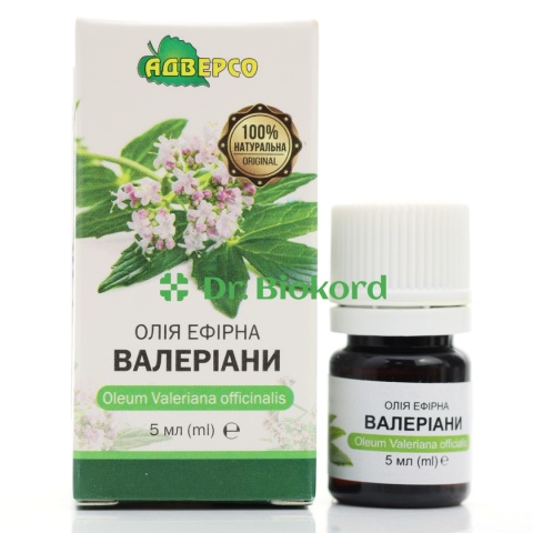 Olejek Walerianowy, 100% Naturalny, Adverso, 5 ml