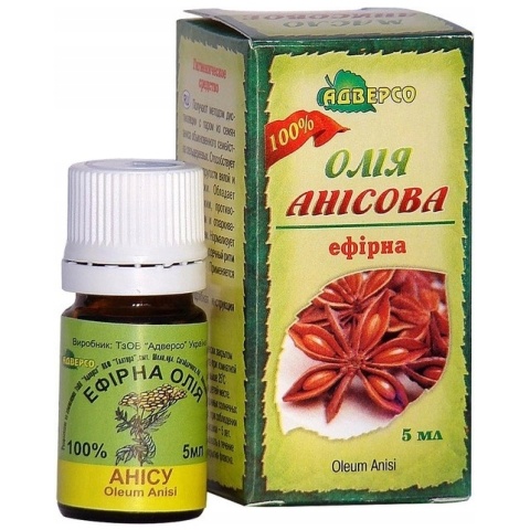 Olejek Anyżowy, 100% Naturalny, Adverso, 5 ml