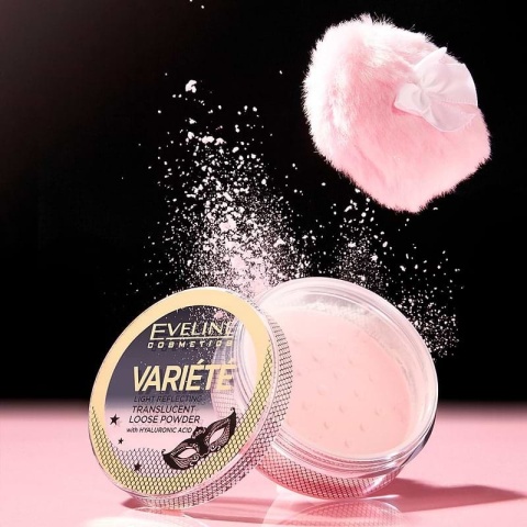 Puder sypki Translucent z kwasem hialuronowym Eveline Variete
