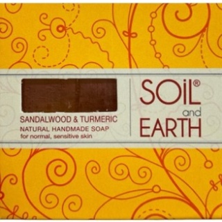 Sandałowiec i Kurkuma Naturalne Mydło, Soil & Earth, 125g