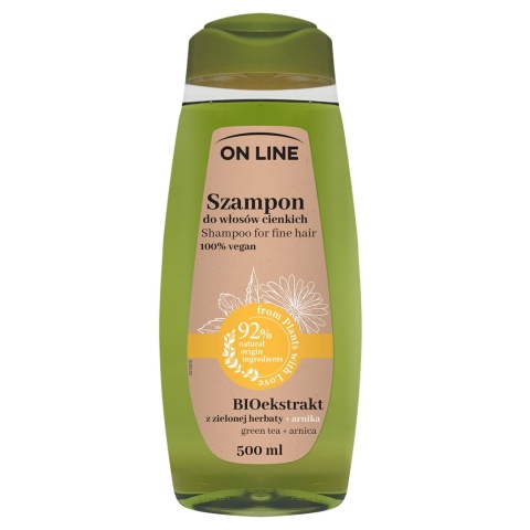 Szampon do włosów BIOekstrakt z Zielonej Herbaty i Arnika, On Line From Plants With Love, 500ml