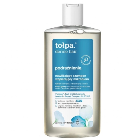 TOŁPA Dermo Hair Podrażnienie Szampon nawilżający wspierający mikrobiom, 250ml