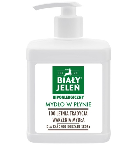 Biały Jeleń Mydło hipoalergiczne w płynie z pompką 500 ml