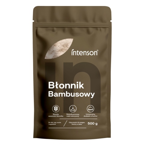 Błonnik bambusowy w proszku (Mąka bambusowa KETO), Intenson, 500g