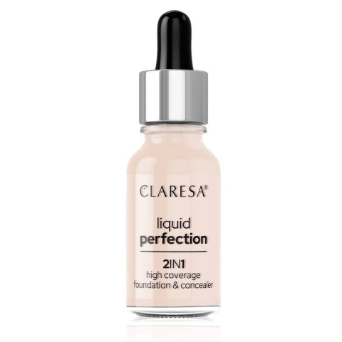 Claresa Liquid Perfection Korektor Podkład 2w1 - 101 LIGHT