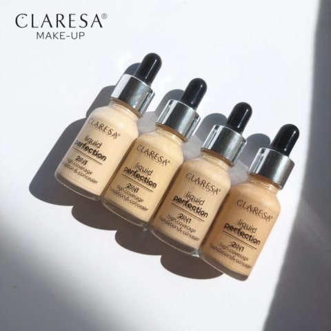Claresa Liquid Perfection Korektor Podkład 2w1 - 101 LIGHT