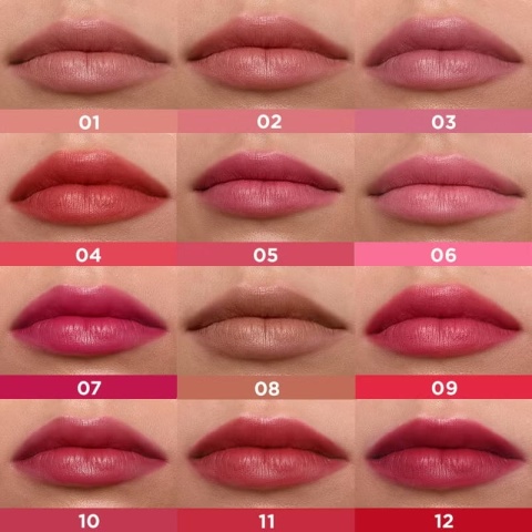 EVELINE Pomadka matowa do ust Kiss Me Quick! nr 12