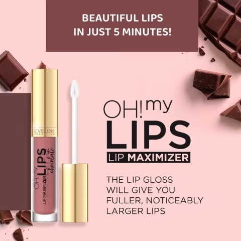 Eveline Oh!My Lips Maximizer Błyszczyk powiększający usta Chocolate