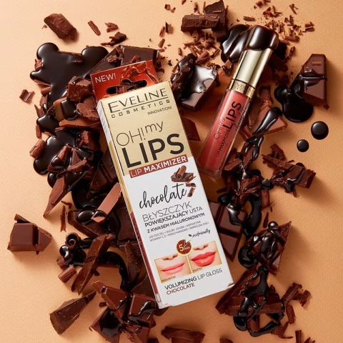 Eveline Oh!My Lips Maximizer Błyszczyk powiększający usta Chocolate