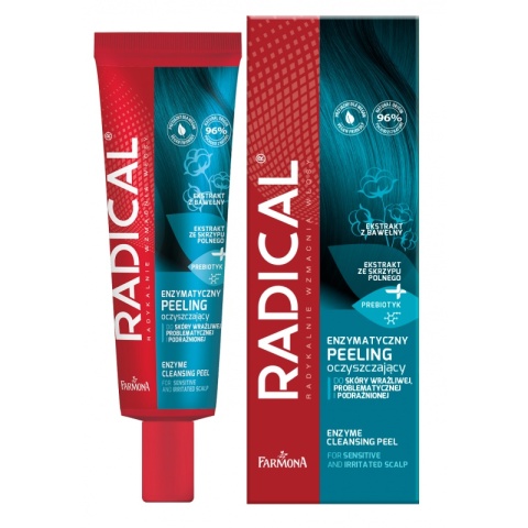Farmona Radical Enzymatyczny Peeling oczyszczający do wrażliwej skóry głowy, 75ml