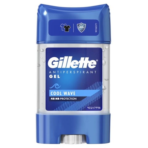 GILLETTE Cool Wave 48H Antyperspirant w żelu dla mężczyzn - sztyft 70 ml