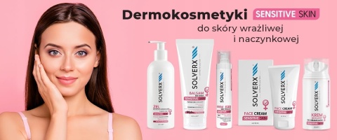 Krem do Twarzy SPF50 cera wrażliwa, SOLVERX Sensitive Skin