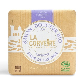 Mydło BIO Organiczne Lawendowe, Ecocert, La Corvette, 100g