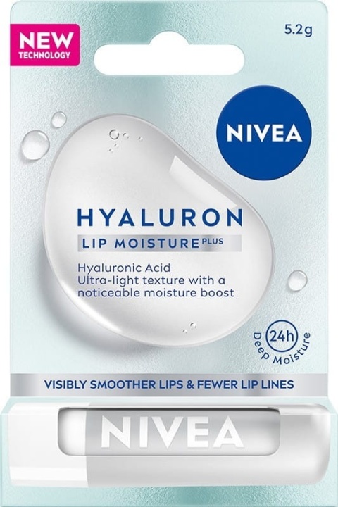 Nawilżający Balsam do ust - Transparent, NIVEA Hyaluron Lip Moisture Plus