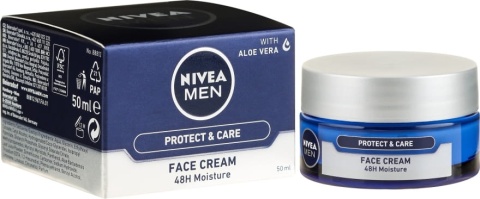 Nivea MEN Protect & Care Nawilżający Krem do Twarzy dla Mężczyzn 50 ml