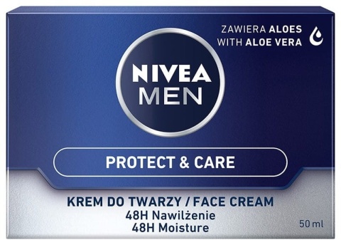 Nivea MEN Protect & Care Nawilżający Krem do Twarzy dla Mężczyzn 50 ml