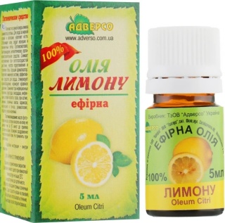Olejek Cytrynowy, 100% Naturalny, Adverso, 5ml
