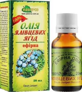 Olejek Jałowcowy (Jałowiec), 100% Naturalny, Adverso, 20ml