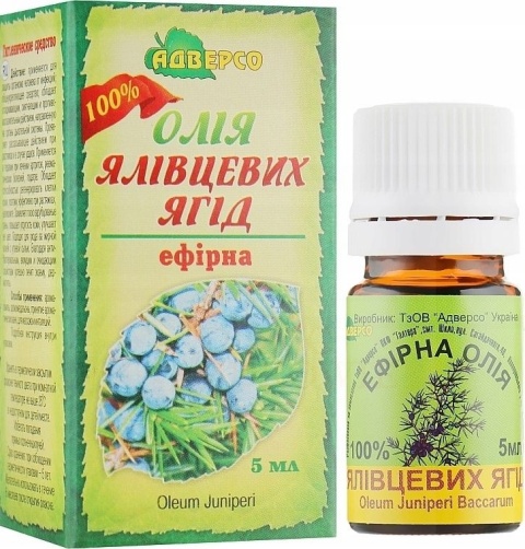 Olejek Jałowcowy (Jałowiec), 100% Naturalny, Adverso, 5ml