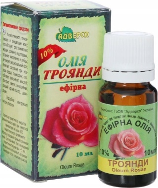 Olejek Różany Rozczyn 10%, 100% Naturalny, Adverso, 10ml