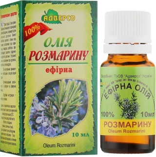 Olejek Rozmarynowy, 100% Naturalny, Adverso, 10ml