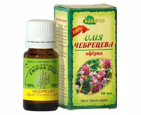 Olejek Tymiankowy, 100% Naturalny, Adverso, 10ml