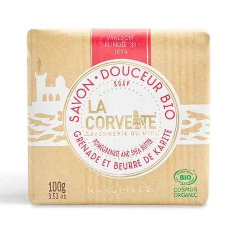 Owoc Granatu & Masło Shea Mydło BIO Organiczne, La Corvette, 100g