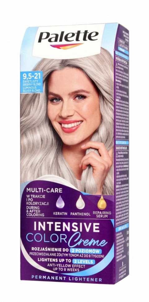 PALETTE INTENS CREME 9.5-21 Świetlisty Srebrny
