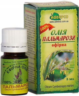 Olejek Palmarosa, Palmaroza, 100% Naturalny, Adverso, 5ml