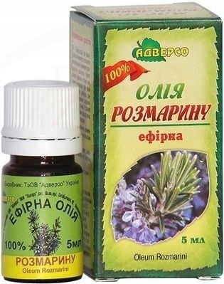 Olejek Rozmarynowy, 100% Naturalny, Adverso, 5ml