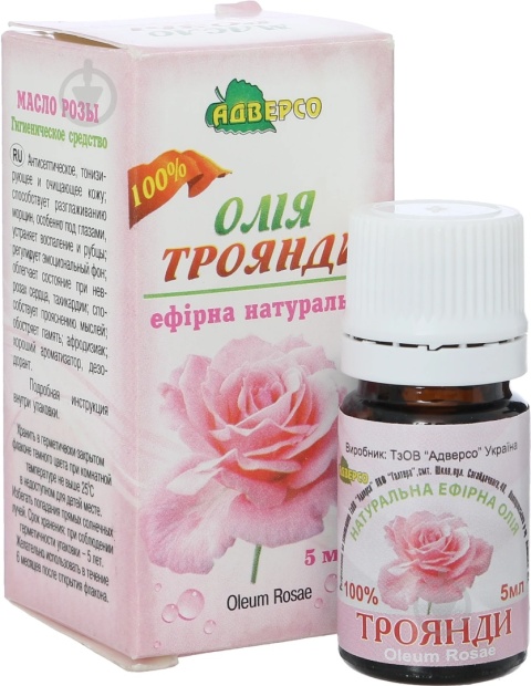 Olejek Różany, 100% Naturalny, Adverso, 5ml