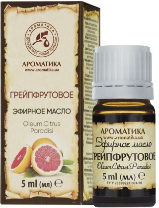 Olejek Grejpfrutowy (Grejpfrut), Aromatika, 100% naturalny, 5ml