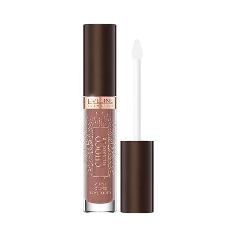 Pomadka w płynie z efektem glossy lips CHOCO GLAMOUR, Eveline - 01 Ruby Chocolate