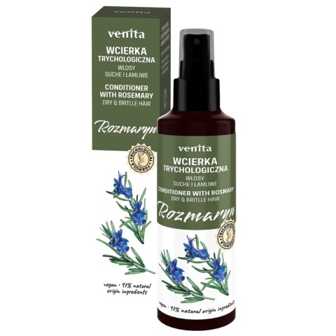 Trychologiczna Wcierka Rozmaryn do włosów suchych i łamliwych, VENITA, 100ml